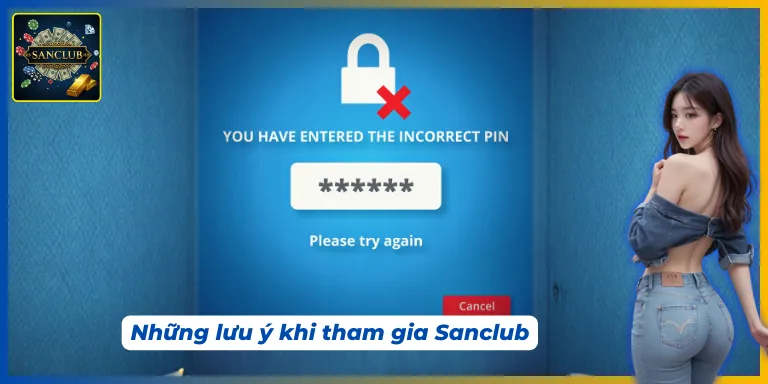Khi tham gia vào Sanclub cần lưu ý một số vấn đề