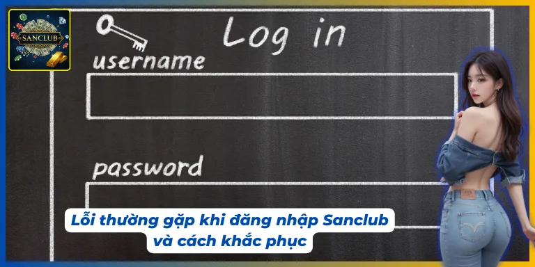 Khi thực hiện Sanclub đăng nhập cần lưu ý một số lỗi thường gặp